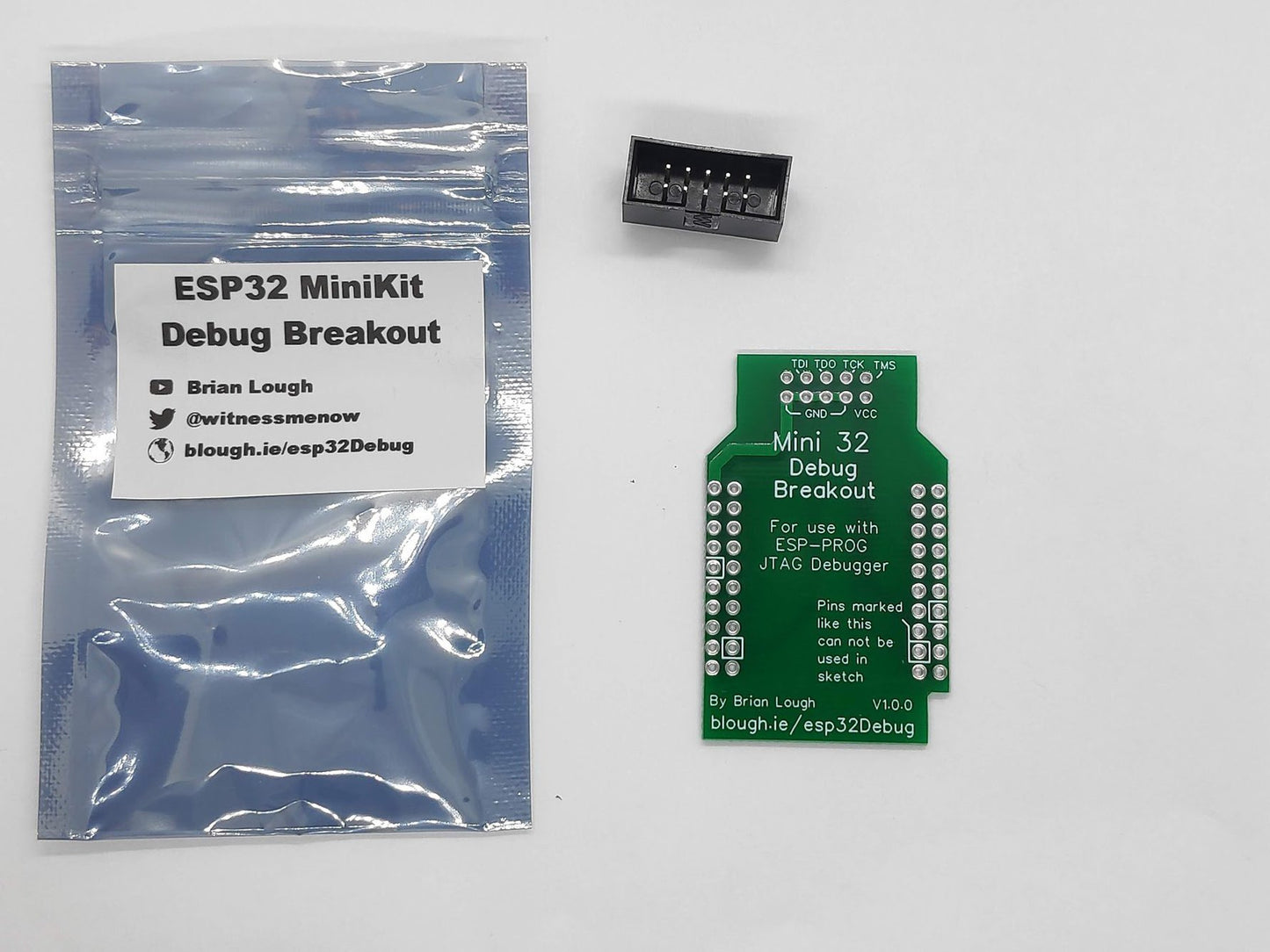 ESP32 MiniKit Debug Shield